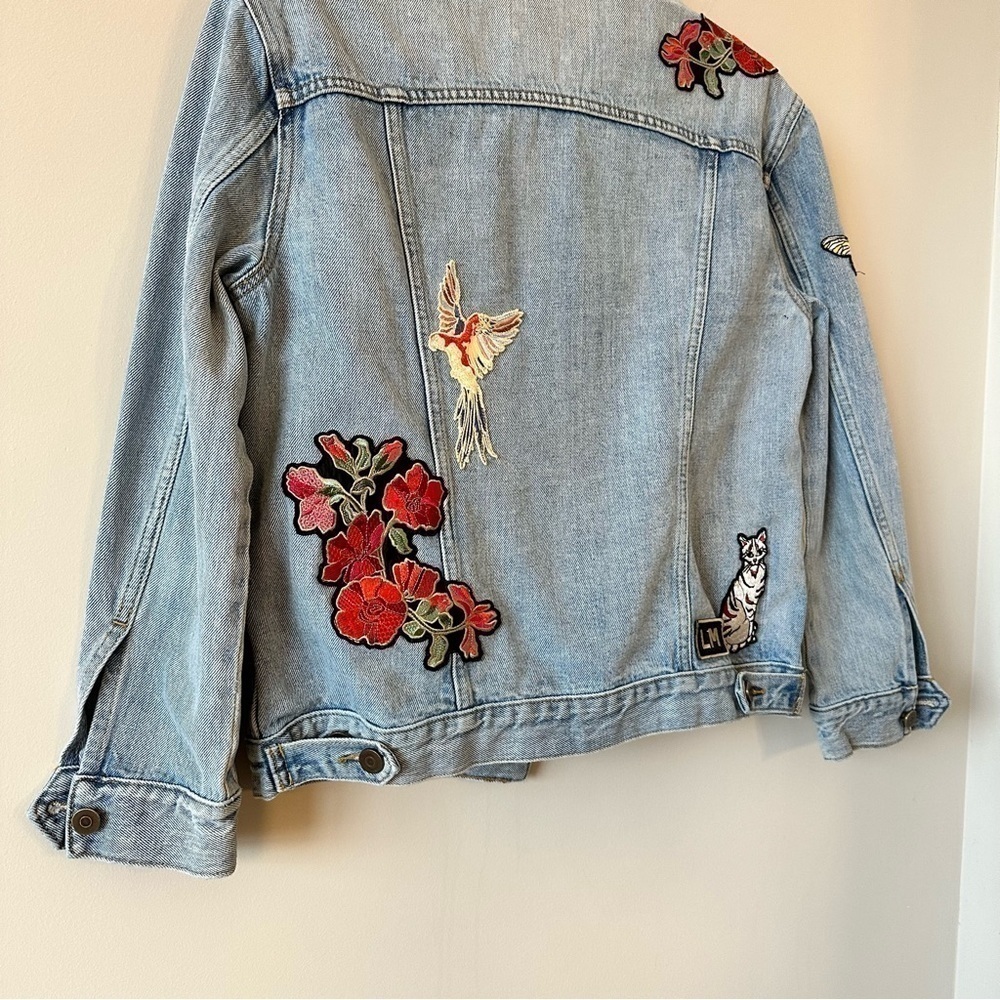 ARITZIA-“LITTLE Moon” Dianthus Patch Embroidered Jacket (Size:XS) - Picture 10 of 13